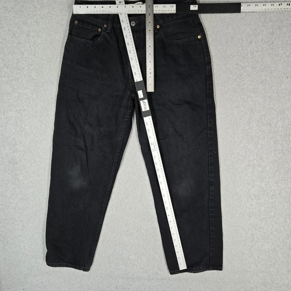 Levi's 550 Men Jeans 34X30 Black Denim Relaxed Fit Straight Baggy Y2K